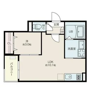 Jack biwajimaⅡ【2階】の間取り