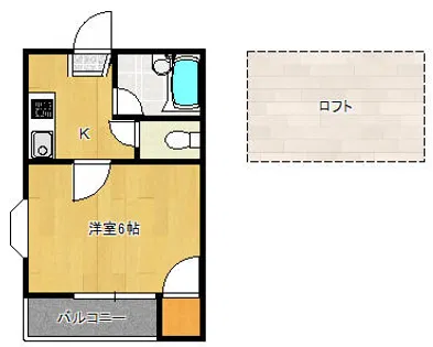 Base1【103号室】の間取り