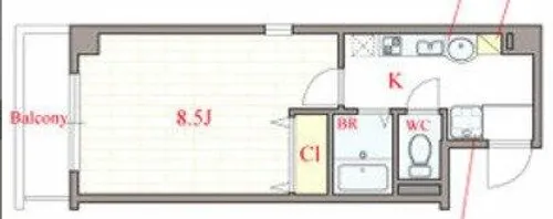 ラ・フォンテ海老江【9階】の間取り