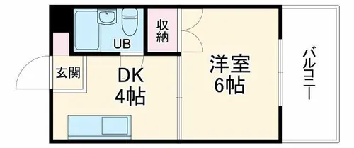 三和ハイツ【5階】の間取り