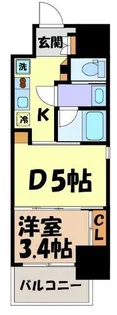 パークアクシス名古屋山王橋【2階】の間取り