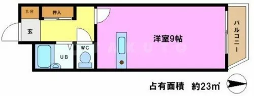 サンプラザ三越【4階】の間取り