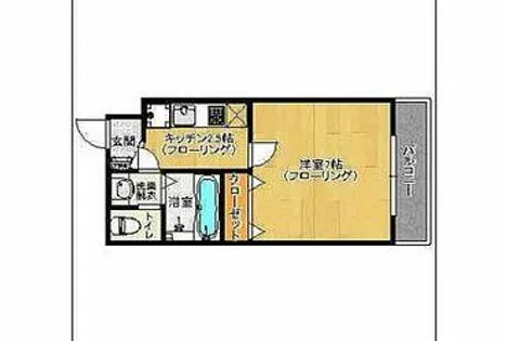 リード桜坂【2階】の間取り