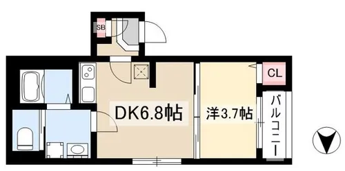 ボアソルテ【2階】の間取り
