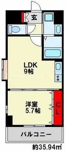 リンデンバウム京町【3階】の間取り