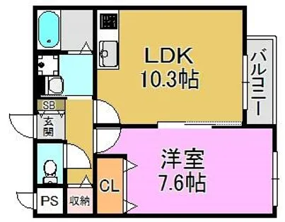 ビルズ【2階】の間取り