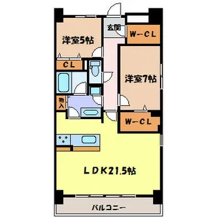 ロイヤルパークス千種【2階】の間取り