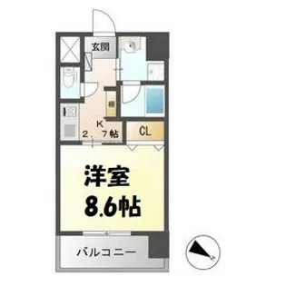 FRENCIA NOIE名駅【2階】の間取り
