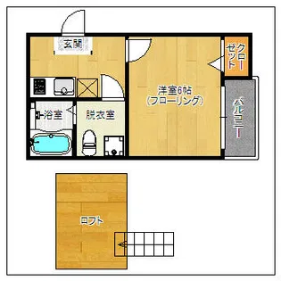 ベネフィスタウン六本松5【2階】の間取り