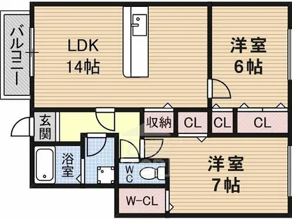 ディアコート【1階】の間取り
