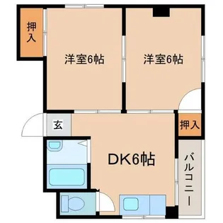 サンシャインMKM今里IV【2階】の間取り