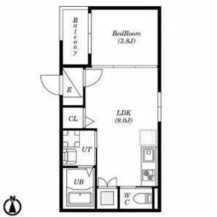 WEST名駅【2階】の間取り