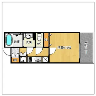 サヴォイ ラ・ピエル サフィール【8階】の間取り