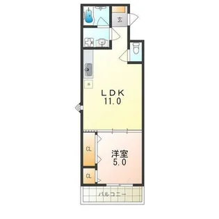 カーサ フェリーチェ【1階】の間取り