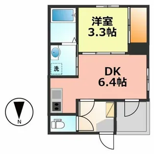 愛知県名古屋市西区江向町5丁目【アパート】の間取り