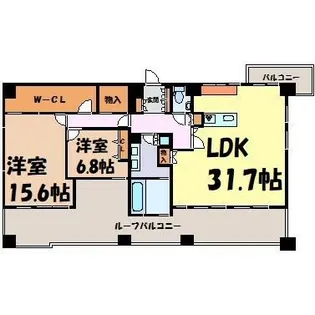 AREX丸の内【13階】の間取り