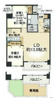 プロスペリテ・ベル【3階】の間取り
