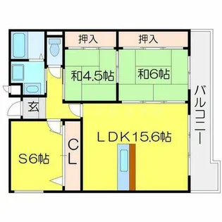 カルム千里山土井【2階】の間取り