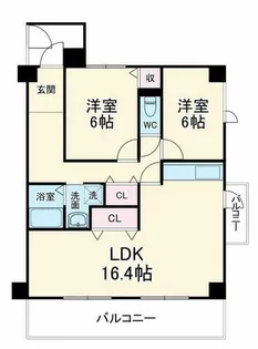 ユンヌ・ホワイエ【7階】の間取り