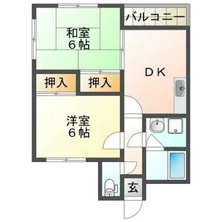 ピアッツァ本多聞【2階】の間取り