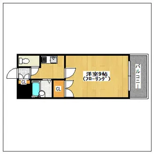 ロイヤルハイツ春日【505号室】の間取り