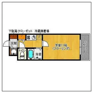 ファーネストアヴァンティ大濠【6階】の間取り