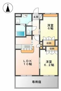 エクセルメゾン【103号室】の間取り