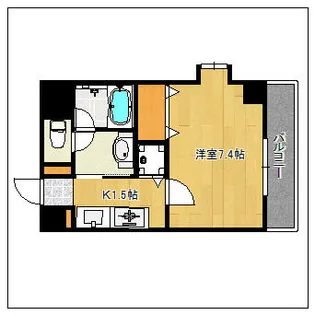 WEST VILLAGE 西公園【6階】の間取り