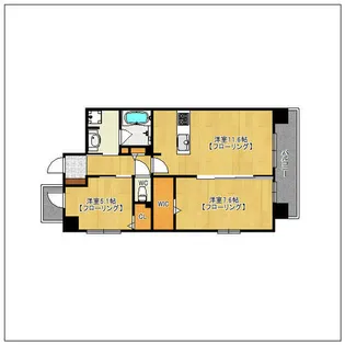 プランドール赤坂【3階】の間取り