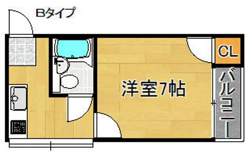 トミーズ玉出【1階】の間取り