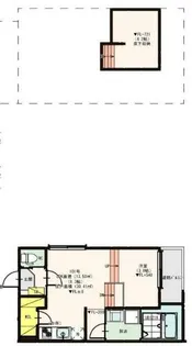 ハーモニーテラスティーエイチ【101号室】の間取り