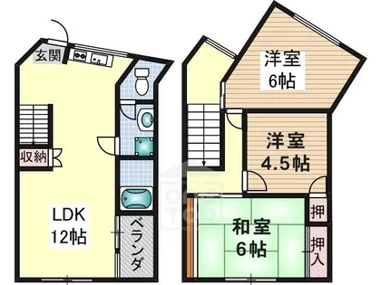 ヴィラ春日丘【1階】の間取り