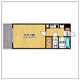 トピア大濠【306号室】の間取り