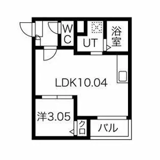 Jack hanada Ⅰ【101号室】の間取り