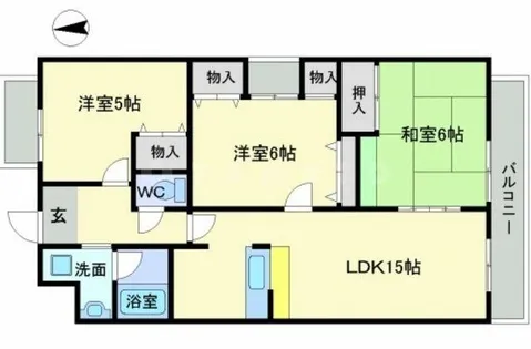 グランエール【5階】の間取り