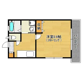 アムール明清【101号室】の間取り