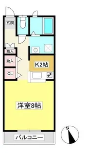 キャビンエンデバー【2階】の間取り