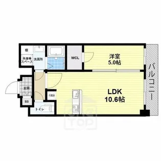 gm kishibe【5階】の間取り