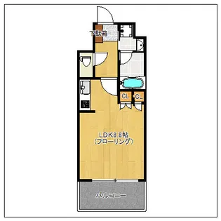 RJRプレシア博多楽水園【405号室】の間取り