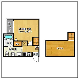 パステルハイツ博多【2階】の間取り