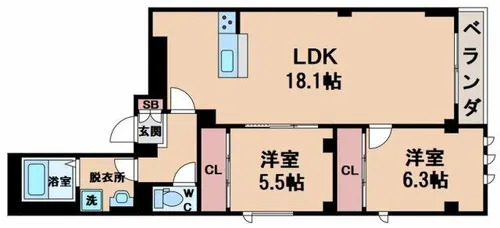 RAPPORT【4階】の間取り