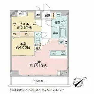 アプリーレ千代田【12階】の間取り