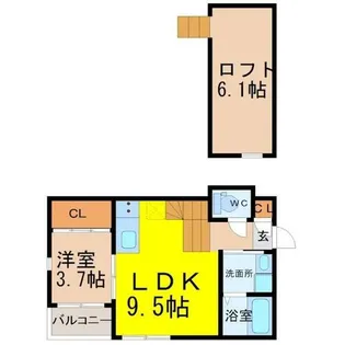 Stage苗代町【2階】の間取り