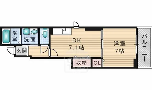 アルドール郡山【1階】の間取り