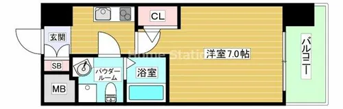 大阪府大阪市福島区吉野4丁目【マンション】の間取り