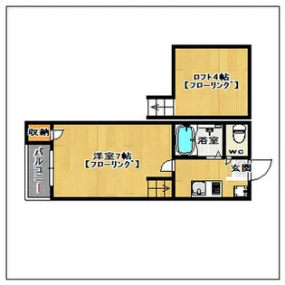 ネスト博多【2階】の間取り