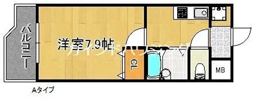 ラフィーネ北島【4階】の間取り