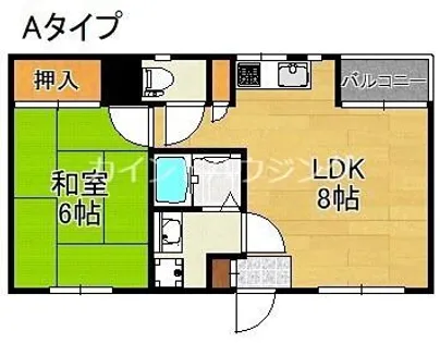 安立アレイ【2階】の間取り