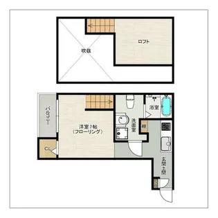 リバーパーク百年橋【1階】の間取り