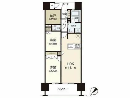 MJR博多ザ・レジデンス【10階】の間取り